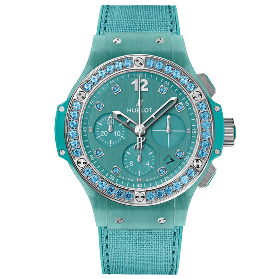 Replica Hublot Watch replica BIG BANG TUTTI FRUTTI LINEN TURQUOISE 341.XL.2770.NR.1237